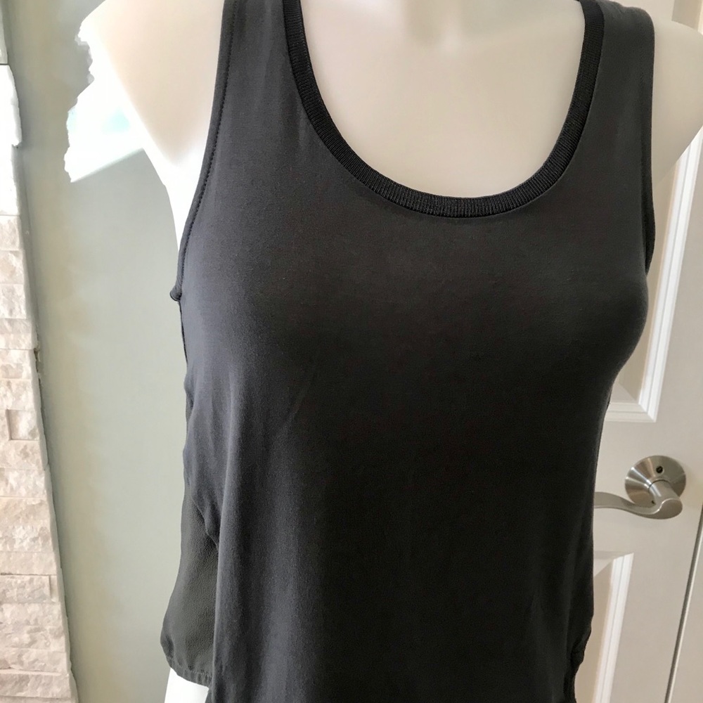 Charcoal grey tank top from Zara